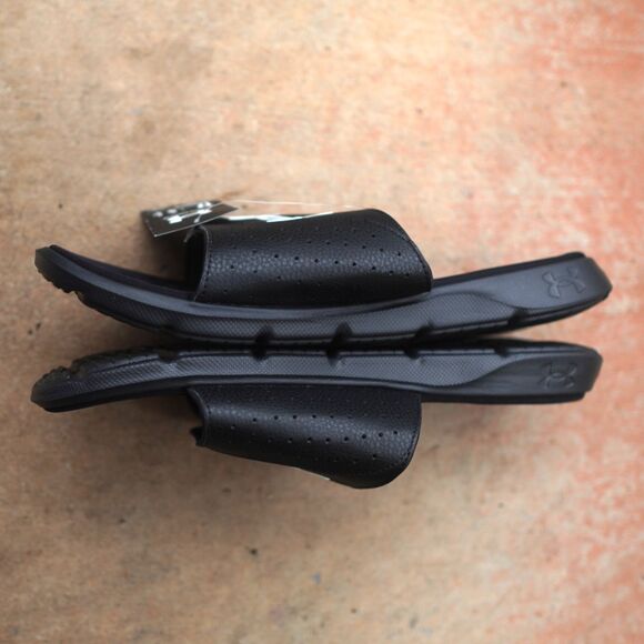 Under Armour Ignite Pro Slides Men’s 17 Black NWT Comfort Recovery Sandals - Picture 7 of 8